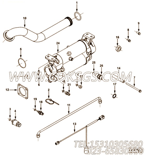 【阳性接头】康明斯CUMMINS柴油机的4940872 阳性接头