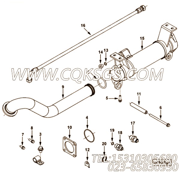 【机油冷却器】康明斯CUMMINS柴油机的4935829 机油冷却器