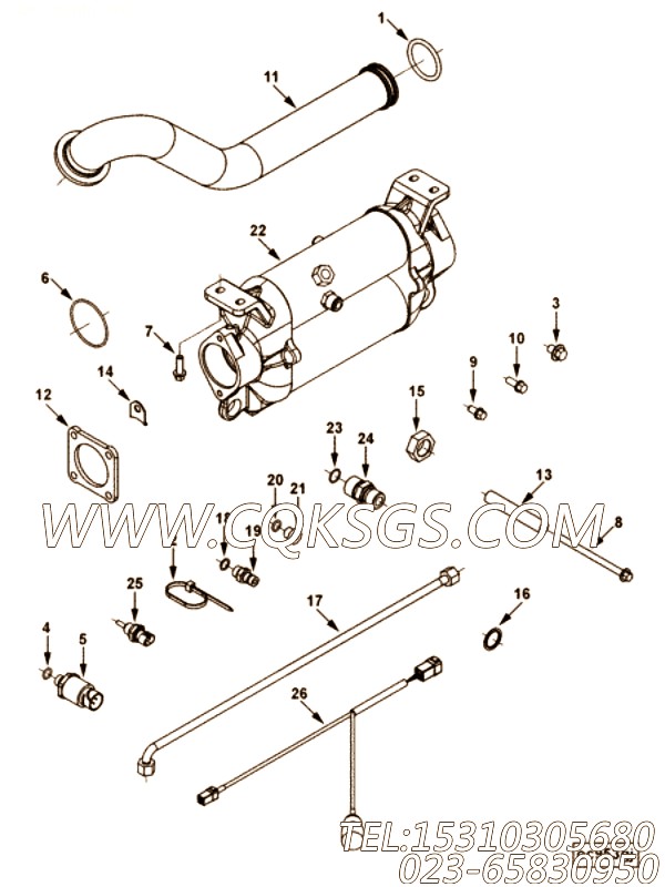 【机油冷却器】康明斯CUMMINS柴油机的4939924 机油冷却器