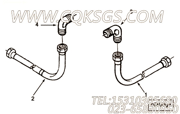 【柔性软管】康明斯CUMMINS柴油机的AK 6021 SS 柔性软管