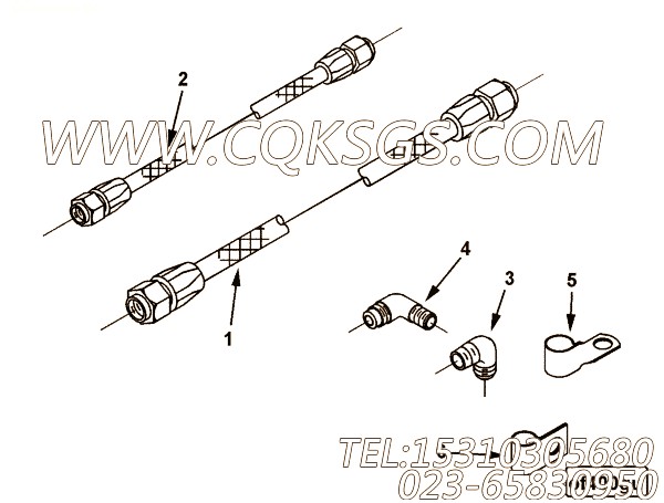 【柔性软管】康明斯CUMMINS柴油机的AK 6050 SS 柔性软管