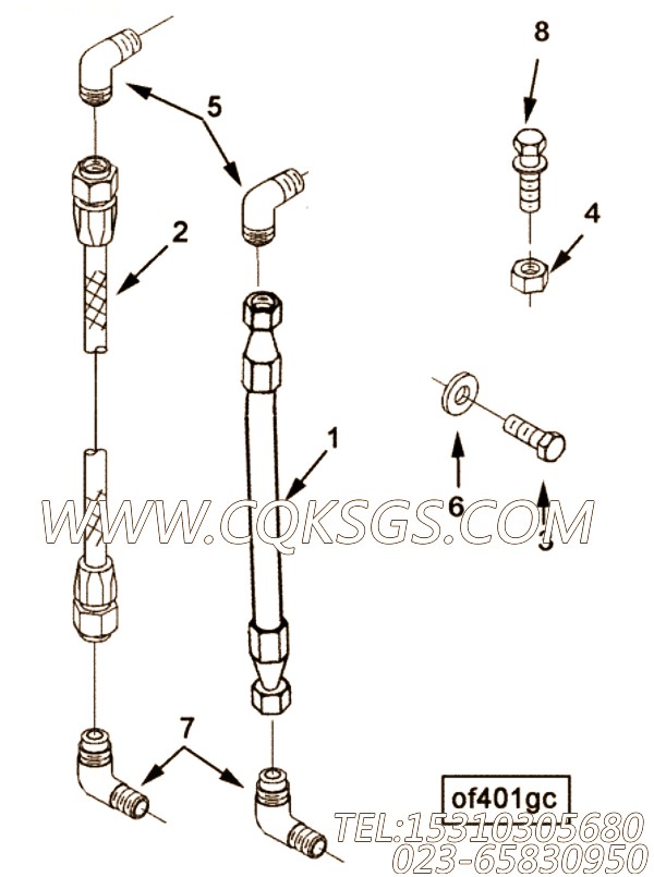 【柔性软管】康明斯CUMMINS柴油机的AK 6120 SS 柔性软管