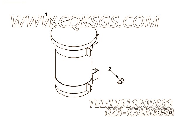 【由通滤波器和适配器】康明斯CUMMINS柴油机的AR11234 由通滤波器和适配器