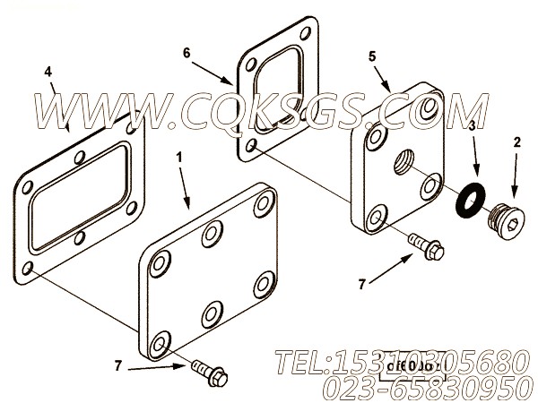 【滤清器座密封垫】康明斯CUMMINS柴油机的3332293 滤清器座密封垫