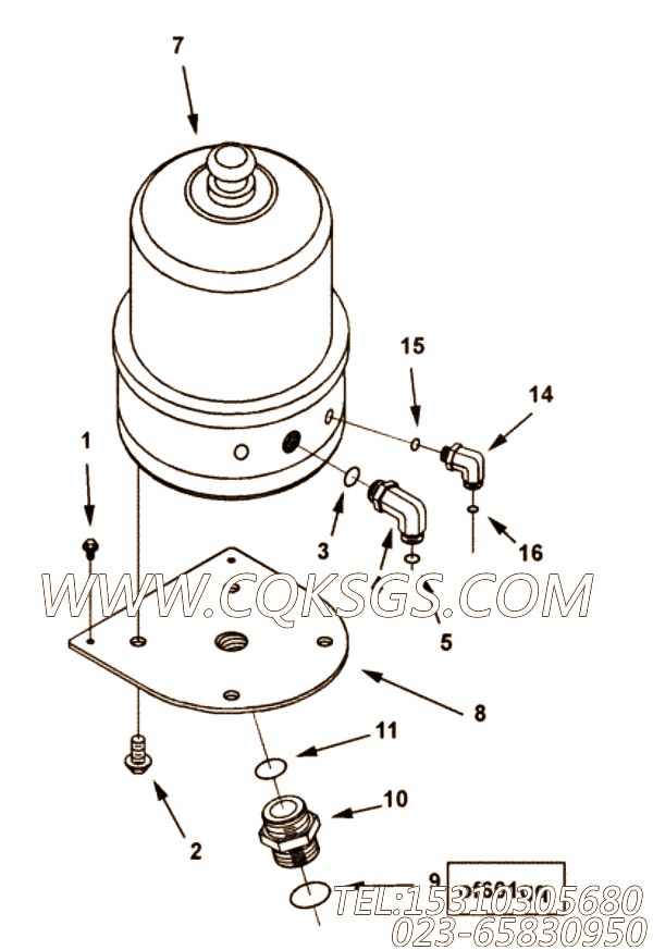 Head, Lub Oil Filter