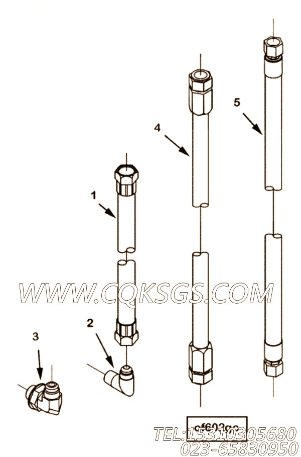 【软管】康明斯CUMMINS柴油机的AM6018S S 软管