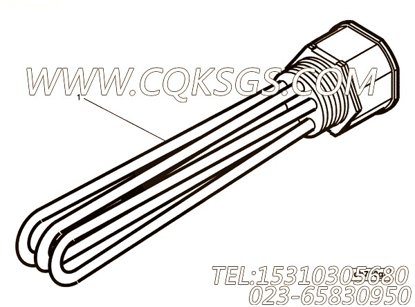 【发动机加热器】康明斯CUMMINS柴油机的4013873 发动机加热器