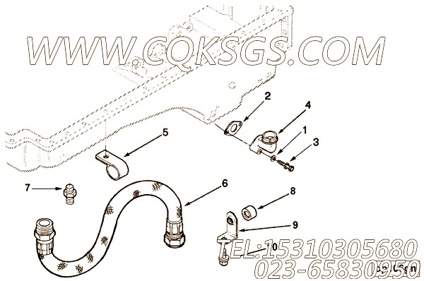 【水管】康明斯CUMMINS柴油机的AS16027 SS 水管