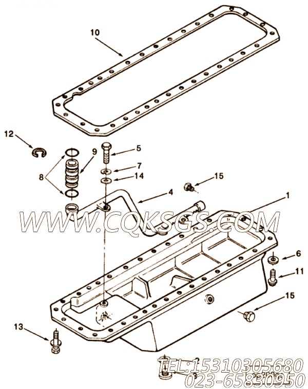 【油底壳】康明斯CUMMINS柴油机的3254168 油底壳