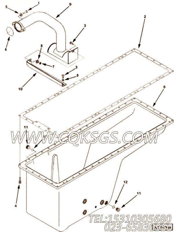 【油管支架】康明斯CUMMINS柴油机的4068734 油管支架