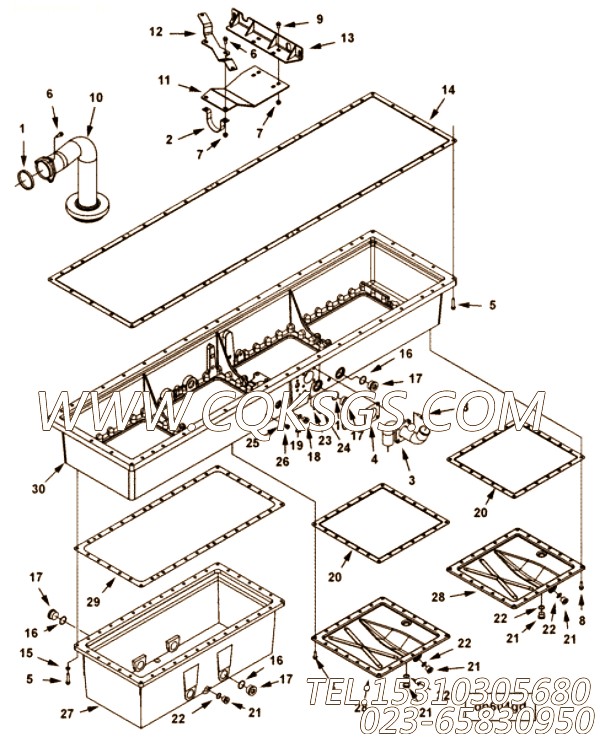 Bracket, Oil Tube