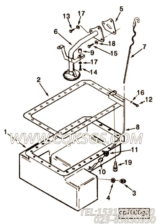 【油底壳】康明斯CUMMINS柴油机的C0102131500 油底壳