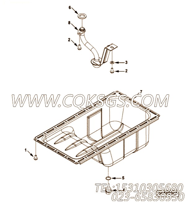 【油底壳】康明斯CUMMINS柴油机的5271346 油底壳