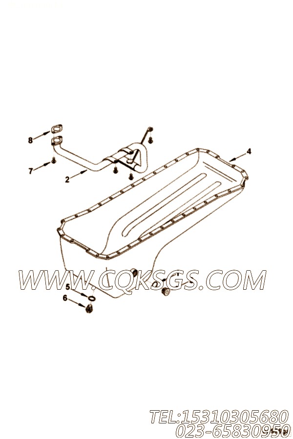 【油底壳】康明斯CUMMINS柴油机的3357555 油底壳