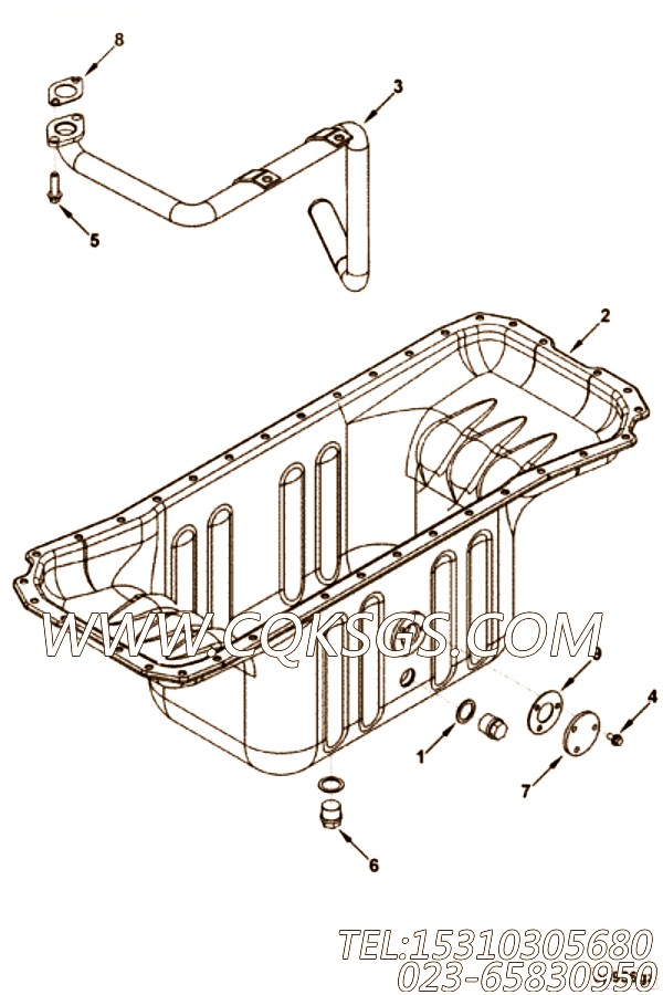 【盖板】康明斯CUMMINS柴油机的3932513 盖板