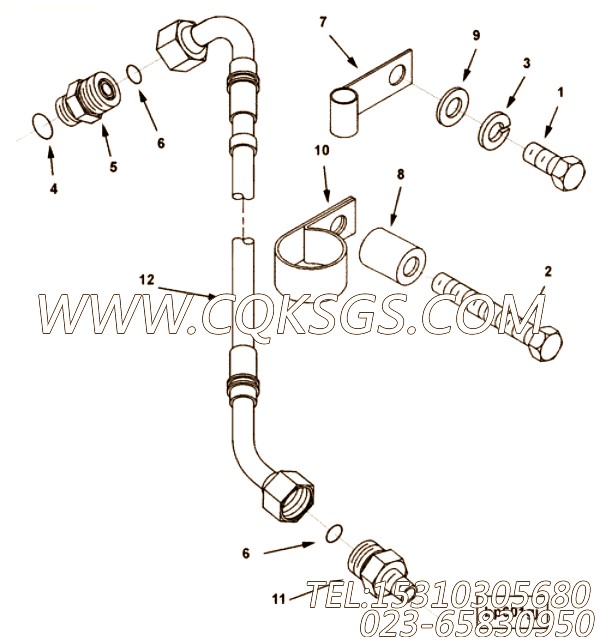 Hose,Turbo Oil Supply