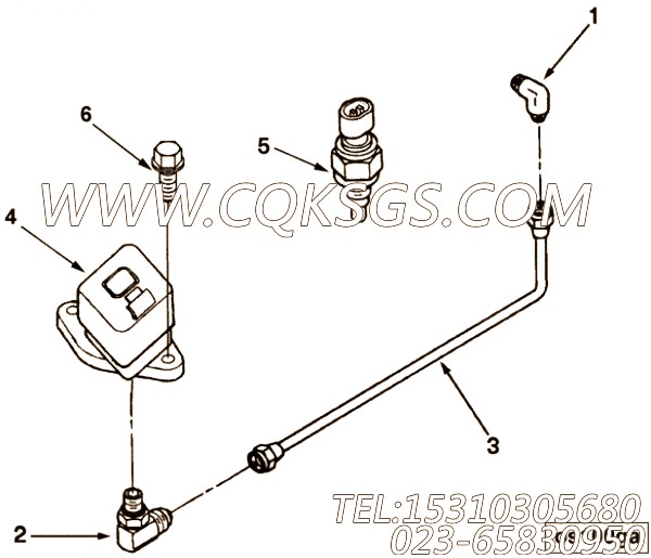 【压力传感器】康明斯CUMMINS柴油机的3613119 压力传感器