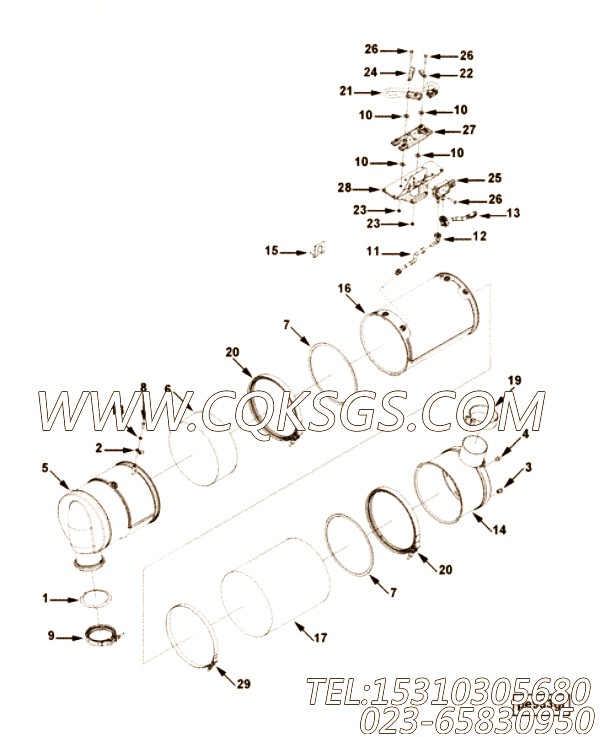 【Device, Aftertreatme】康明斯CUMMINS柴油机的5283198 Device, Aftertreatme