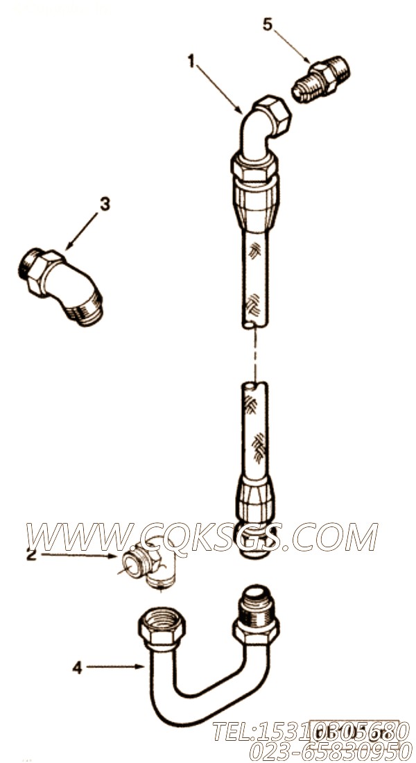 【柔性软管】康明斯CUMMINS柴油机的AK10019 SL 柔性软管