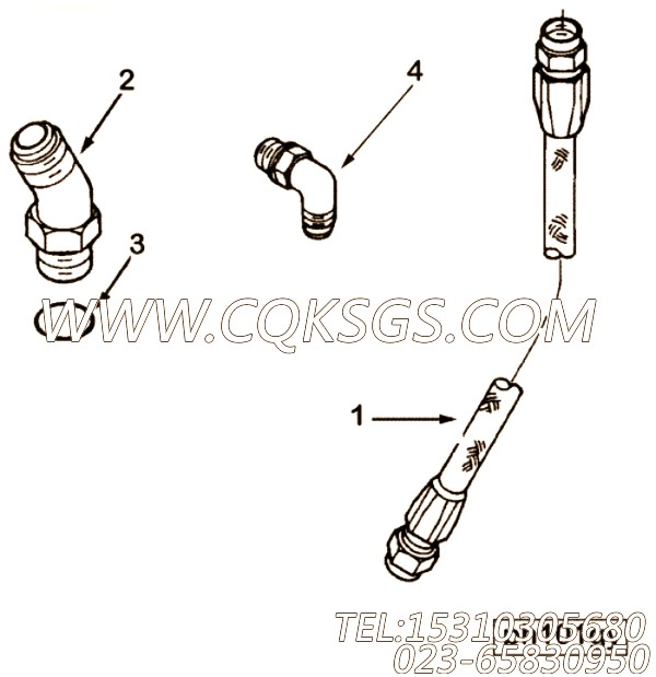 【柔性软管】康明斯CUMMINS柴油机的AK10029 20SS 柔性软管