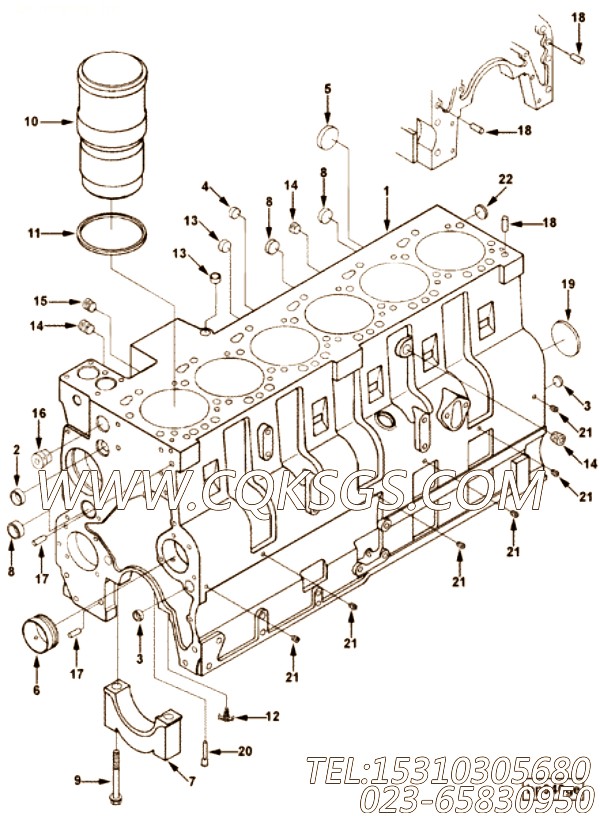 【发动机L280 20的机油冷却器组】 康明斯六角头锥形螺塞,参数及图片