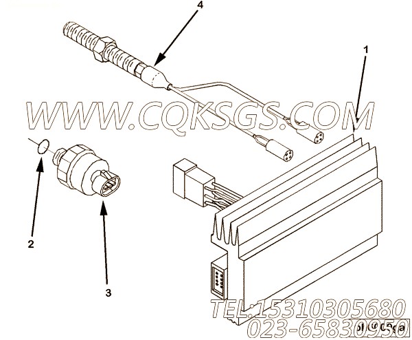 【压力传感器】康明斯CUMMINS柴油机的3865873 压力传感器