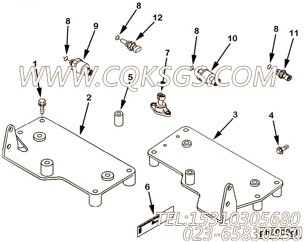 【温度传感器】康明斯CUMMINS柴油机的3865345 温度传感器