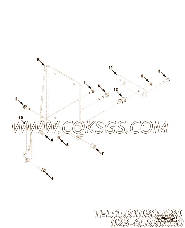 【隔振器】康明斯CUMMINS柴油机的4941209 隔振器