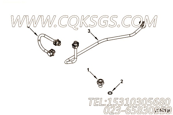 用于进口4B4.5柴油机Engine Cnt Mdl Plumbing