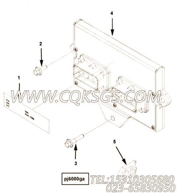 【电子控制模块】康明斯CUMMINS柴油机的4954430 电子控制模块