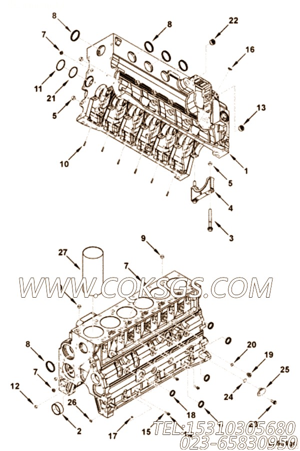 【Ø形密封圈】康明斯CUMMINS柴油机的3330478 Ø形密封圈