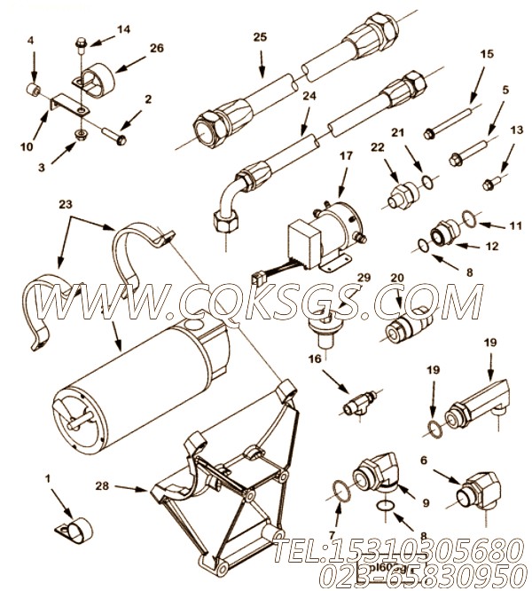 Support, Lub Oil Pump