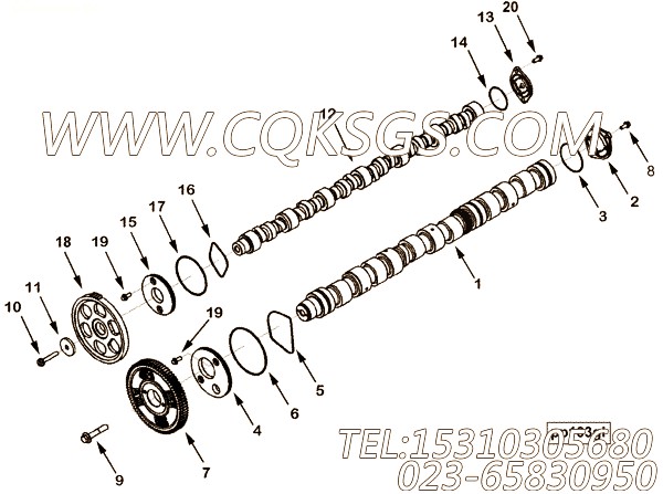 用于进口QSX15发动机喷油器