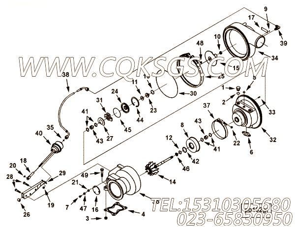 涡轮增压器压气机叶轮