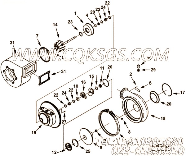 【套件和组件】康明斯CUMMINS柴油机的3591397 套件和组件