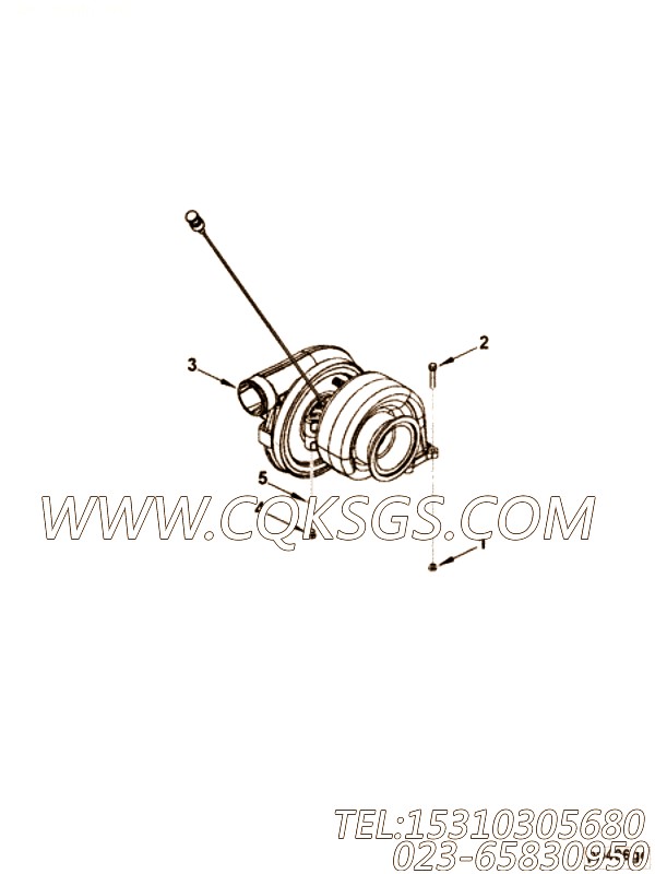 【涡轮增压器】康明斯CUMMINS柴油机的4039758 涡轮增压器