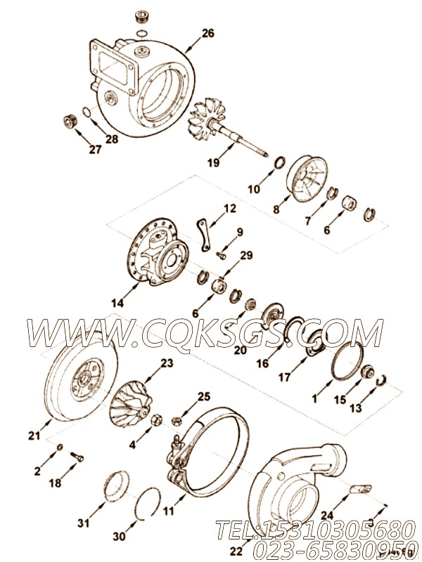 涡轮增压器组件