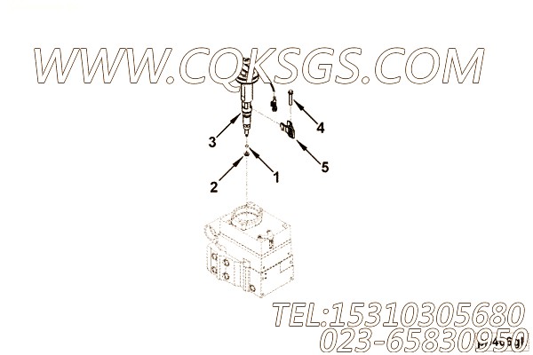 【喷油器】康明斯CUMMINS柴油机的4964171 喷油器