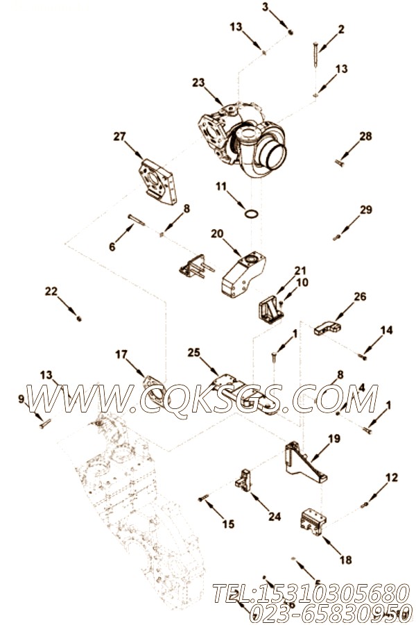 Bracket, Turbocharger