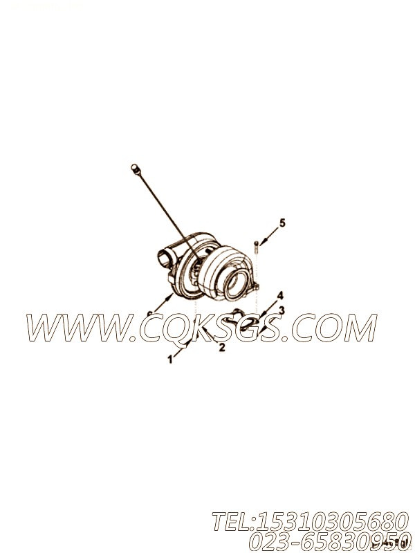 【涡轮增压器】康明斯CUMMINS柴油机的4037126 涡轮增压器