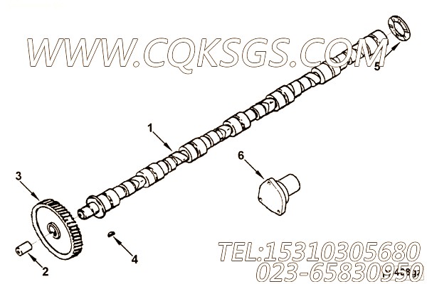 【凸轮轴齿轮】康明斯CUMMINS柴油机的4987709 凸轮轴齿轮