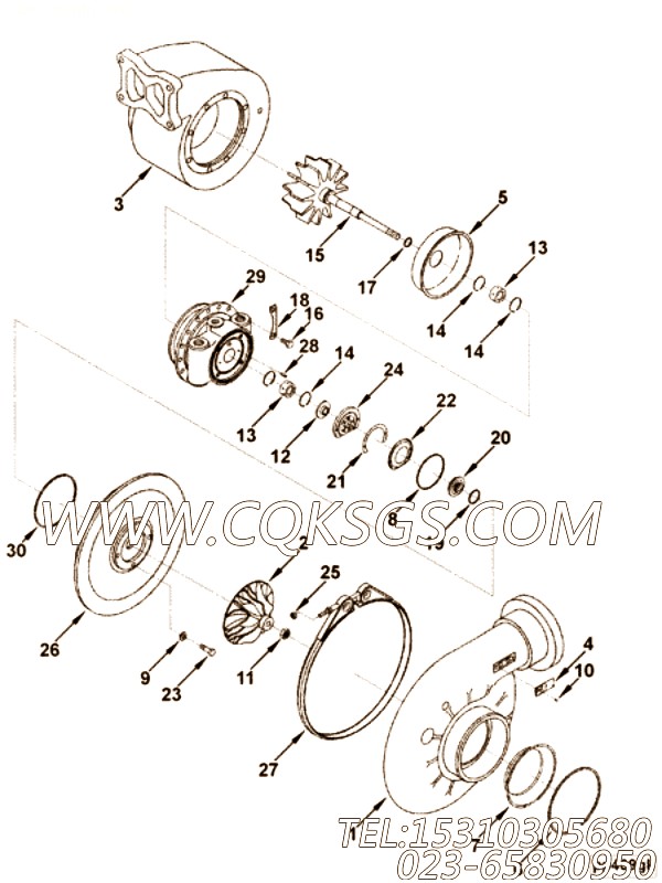 涡轮增压器扩压器