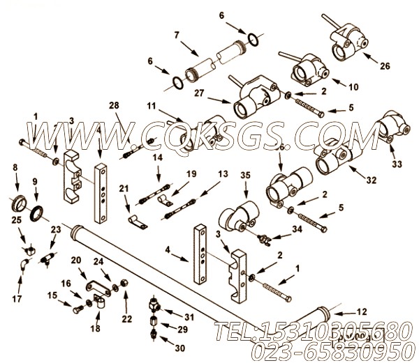 【柔性软管】康明斯CUMMINS柴油机的AS 4046 SS 柔性软管