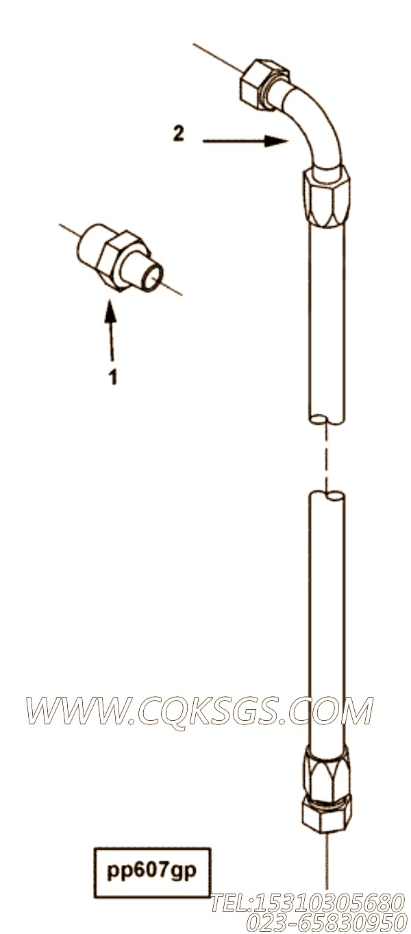 【柔性软管】康明斯CUMMINS柴油机的3638078 柔性软管