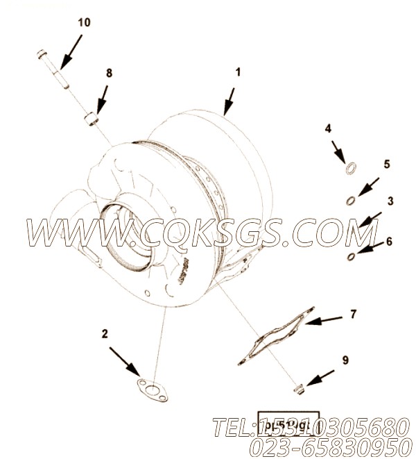 【涡轮增压器】康明斯CUMMINS柴油机的2843368 涡轮增压器