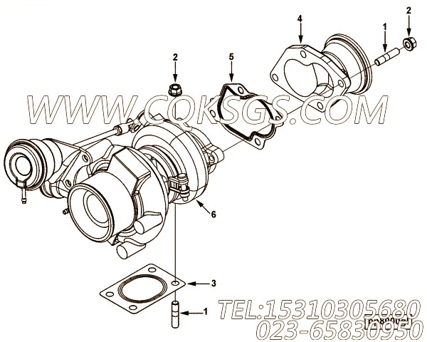 【涡轮增压器】康明斯CUMMINS柴油机的4994911 涡轮增压器