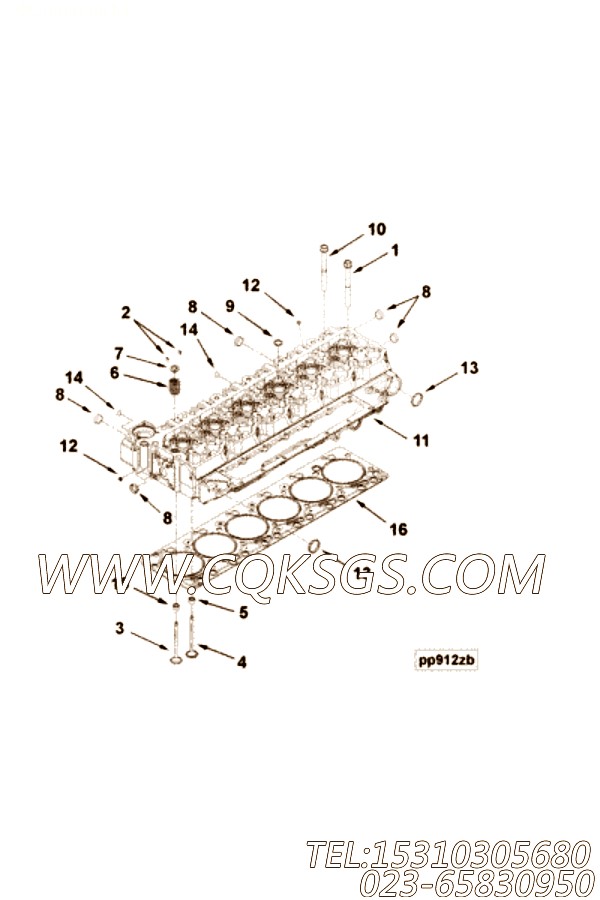 【气缸盖】康明斯CUMMINS柴油机的4897676 气缸盖