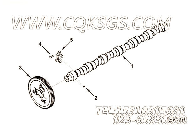 【C3971964】凸轮轴组合件 用在康明斯发动机
