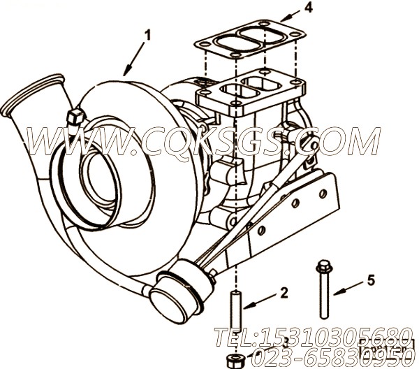 【涡轮增压器】康明斯CUMMINS柴油机的3597393 涡轮增压器