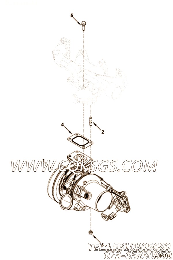 【涡轮增压器】康明斯CUMMINS柴油机的3598492 涡轮增压器